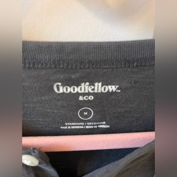 Goodfellow & Co Men's Gray Henley Shirt - Picture 4 of 5